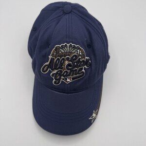Vintage Milwaukee Brewers All Star Game 2002 Baseball Cap Blue Hat New Era